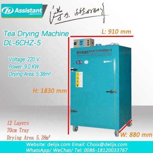 9kw Orthodox Tea Drying Oven for Tea Leaf Drying Process Machine Equipment DL-6CHZ-5