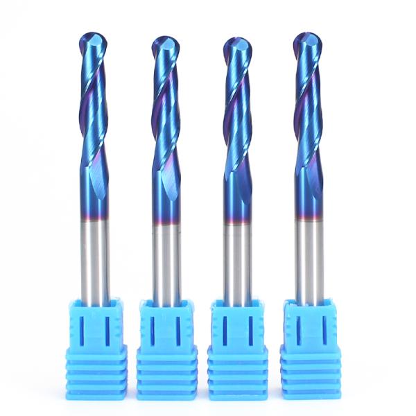 CNC Router Bit Ball Nose End Mill Cutters 2 Flutes 4 Flutes Radius End Milling Cutter Carbide Milling Tool Ball Nose End Mill