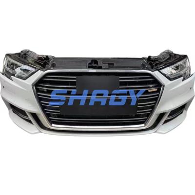 2017-2021 Audi A3 Luzes de nevoeiro Cobertura de corte de nariz Quadro Grelhas Frontais Kit de pára-choques Corte de nariz Preto
