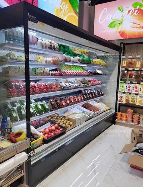 Manufacturer Supply Large Open Chiller Display Air Cooling for Supermarket