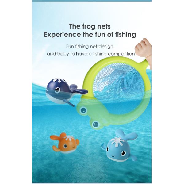 Unisex Bath Time Bathtub Toy for Toddlers Baby Kids Infant Fish Set Age 18months and up