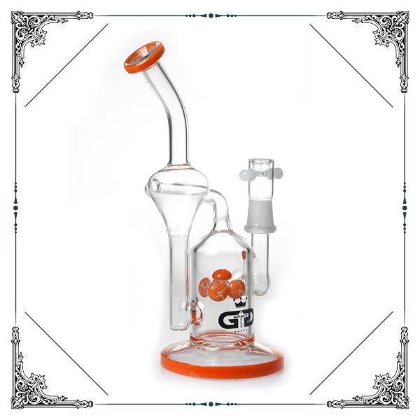Recycle Glass Bong With Percolator Hookah Smoking Pipes 10 Inches Bubbler
