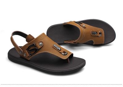Comfortable leather slipper , Mens leather slipper shoes with genuine leather upper