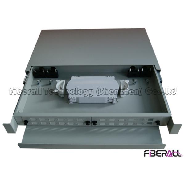 Fiber Optic Rack Mount Patch Panels , 1U Fiber Patch Panel Customized Pigtail
