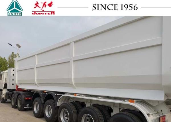 60T 5 Axle Heavy Duty Tipper Trailer / Dump Trailer For Mine Transportation