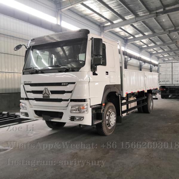Caminhão pesado Lorry Van Goods da caixa do caminhão 290HP da carga do dever 4x2 da luz de Sinotruk HOWO