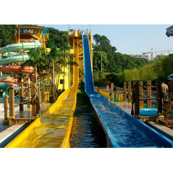 Thrilling Water Park Equipment Rainbow Water Slide Ashland Gelcoat For Race