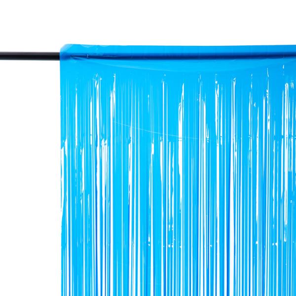 Modish Blue Foil Fringe Curtain For Living Room Decoration Waterproof / Anti Bacterial Fringe Backdrop