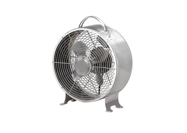 Powerful Vintage Electric Retro Table Top Fan Metal Bronze 2 Speed 120 Volt