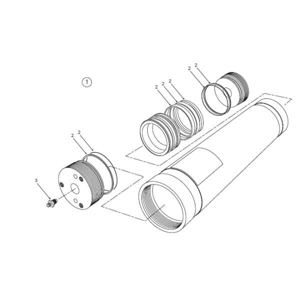 Terex 15331241 brake accumulator for TR100