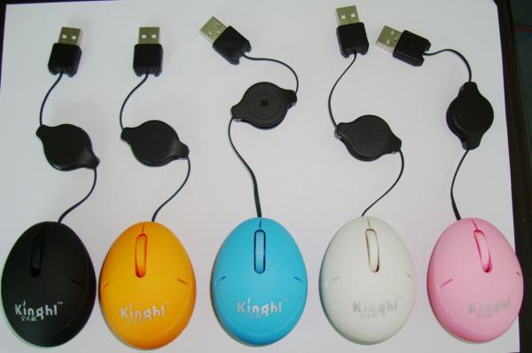 nuevo ratón inalámbrico atado con alambre del Trackball 2012 con el logotipo WES-M-005 de la impresión de la serigrafía