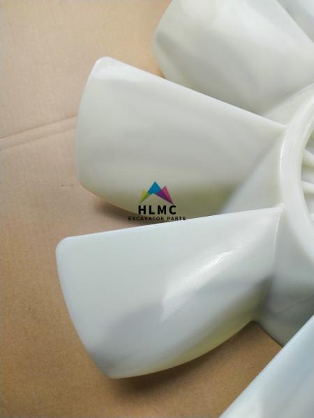 White Excavator Engine Parts 10 Blades 8 Holes 4D102 Diesel Engine Cooling Fan Blade