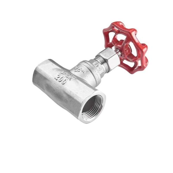 Válvula-globo de linha de aço inoxidável 304/316 Bsp para a indústria química e petroquímica