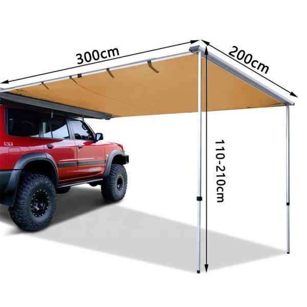 Outdoor Camping Vehicles Aluminum Alloy Pole Roof Tents Factory Hot Selling Sunshade and Waterproof Roof Curtains