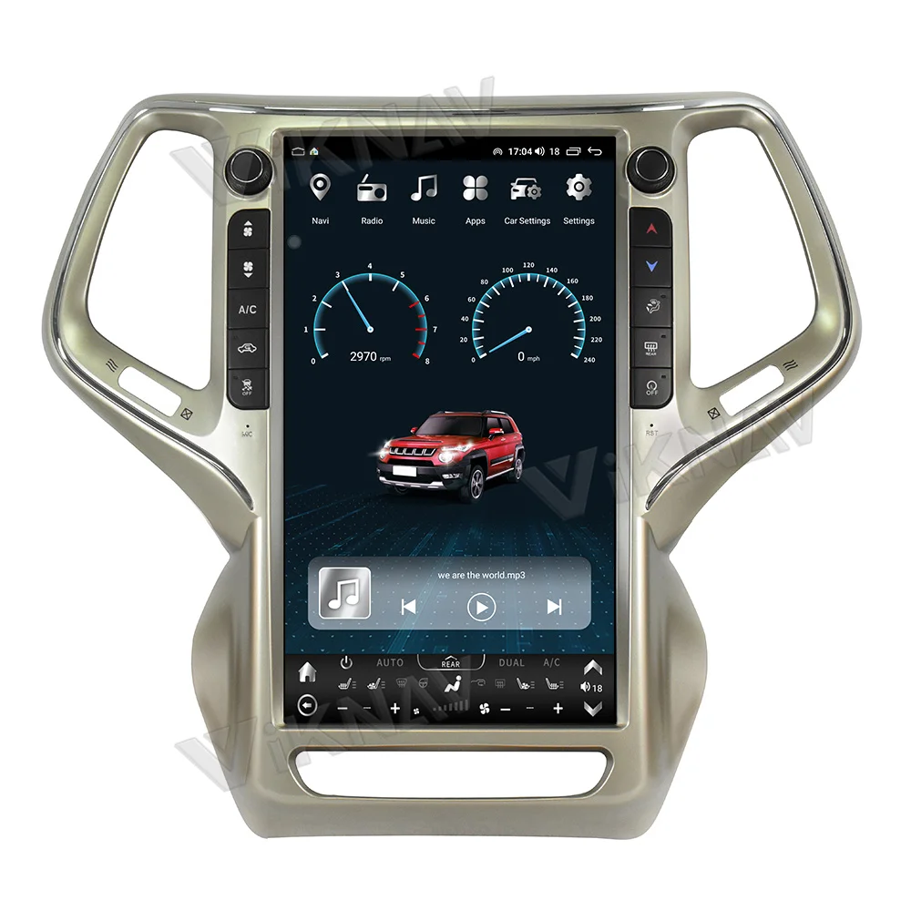 Автомобиль 2014 2018 Jeep Grand Cherokee Замена радио Авто стерео 13,6 дюйма OEM