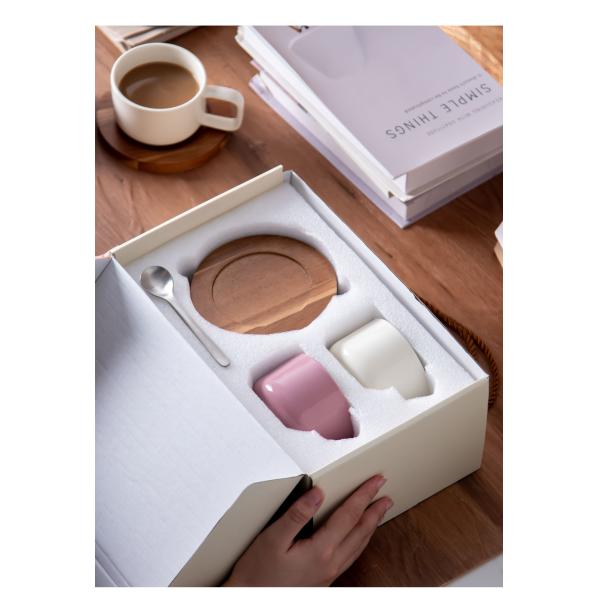 Скандинавская чашка с кофе Капучино и тарелка набор из 12 штук керамические 250 мл фарфоровые чашки для чая