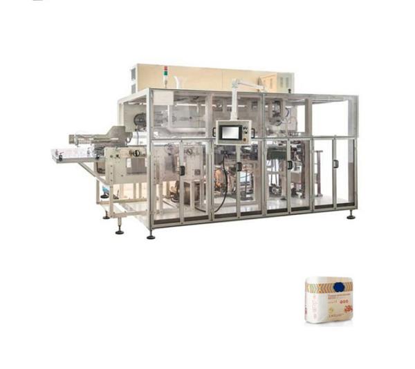 220V 100Bags/Min Sanitary Napkin Packing Machine , 350mm Coiled Film Sanitary Pad Packing Machine