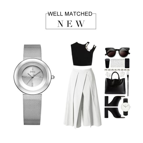 Japan Movt Quartz Female Wrist Watches Stainless Steel Back Water Resistant