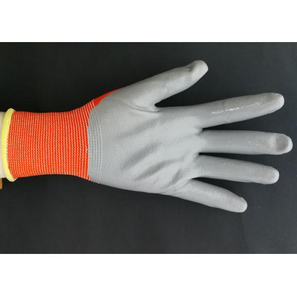 Luz super de 13 luvas revestidas do nitrilo do calibre com o nitrilo terminado liso