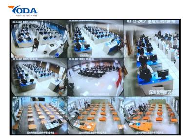 Monitoração de segurança 200W 55 parede do vídeo de 350cd/m2 HD LCD