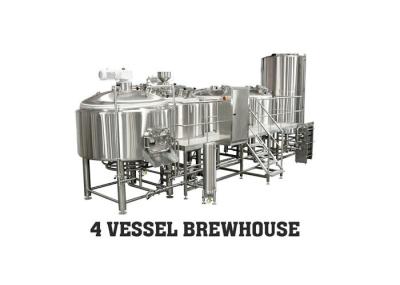 PLC Control 4 Vessel Brewhouse 3500L Beer Brewing Equipment with Electric Heating