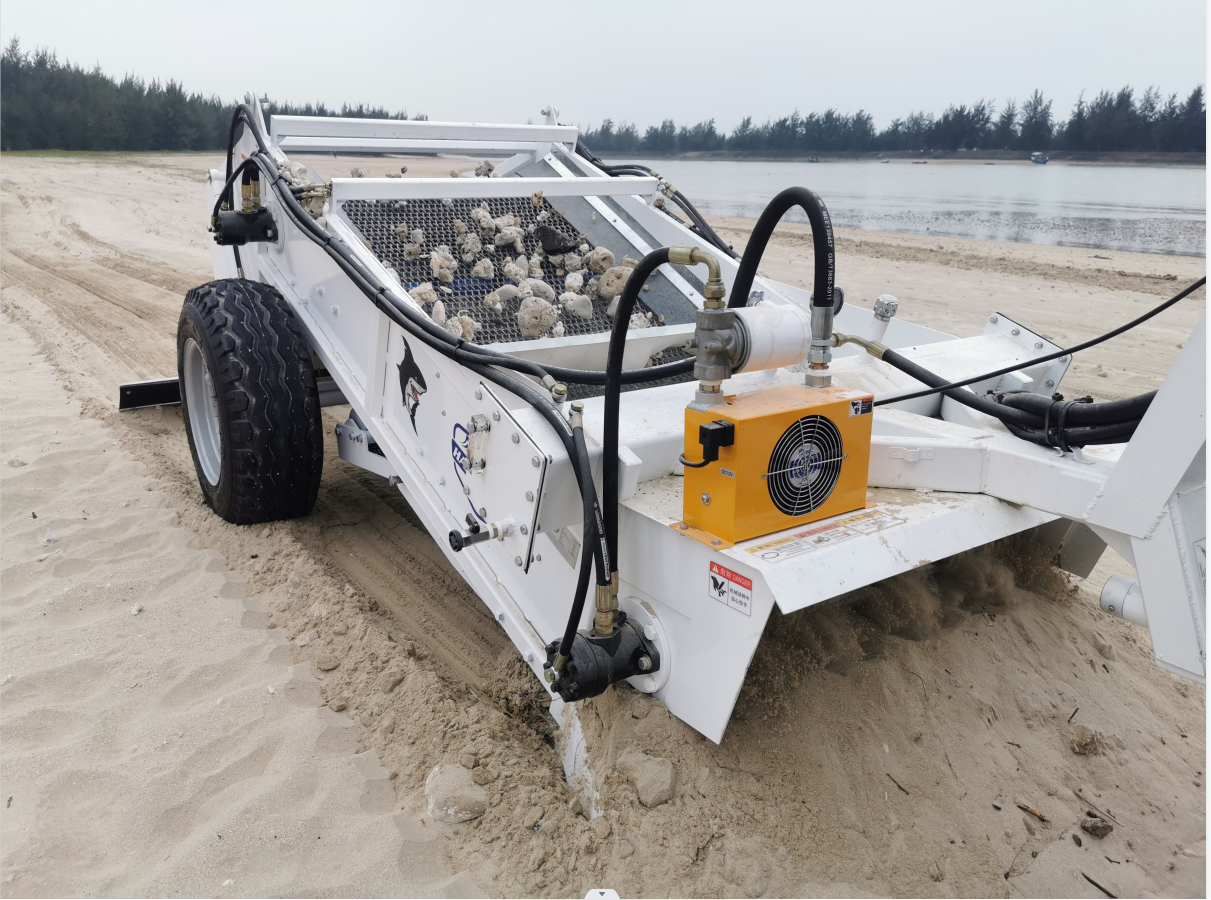 HANDSOMER 1600 Tractor Towable Beach Cleaner | 1.6m Hydraulic Vibration Sand