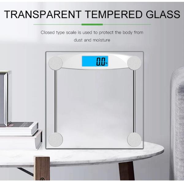 Glass 180kg 396lb Electronic Bathroom Weighing Scales