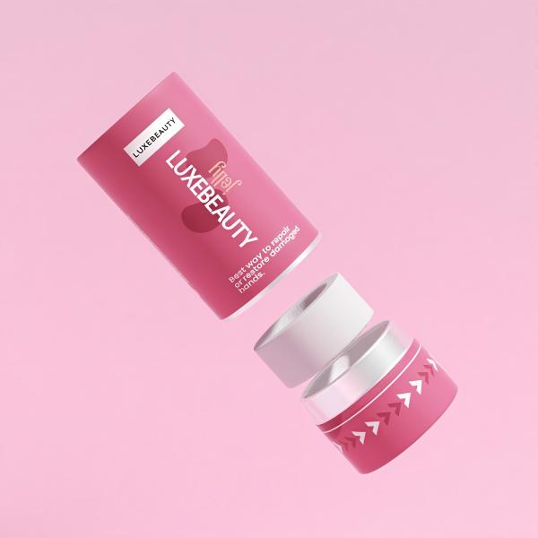 Caja de embalaje de tubos de papel de cartón cilindro Eco-friendly Cosméticos para el cuidado de la piel Caja de tubos redondos para cremas Lociones