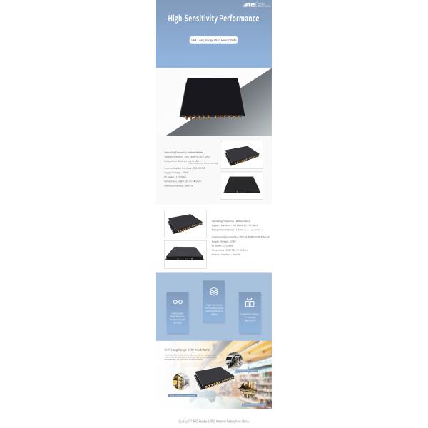 860-960MHz читатель UHF RFID с RS232/RS485/USB/локальными сетями взаимодействует для управления автоматизации фабрики прачечной