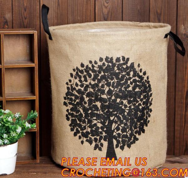 LAUNDRY BASKET, STORAGE BARREL, TOY STORAGE BASKET, CLOTHES LAUNDRY BAGS, COTTON LINEN, STORAGE BAGS