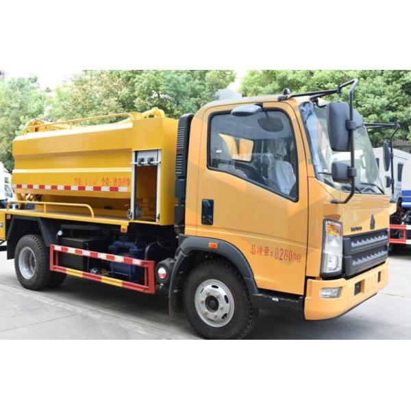 Sinotruk 2-4cbm Высокое давление стирка Вакуум канализация Уборщик канализации Автомобиль для промывки канализации Всасывающий бак Фексальный мусорный грузовик