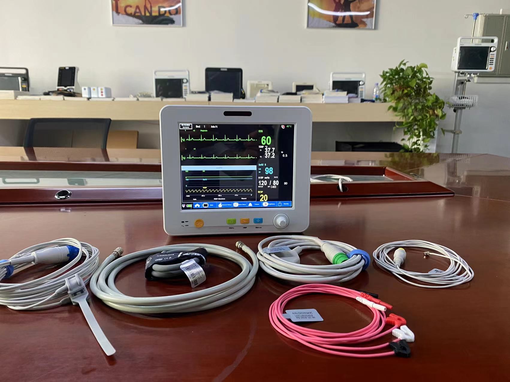 Монитор Multi параметра неонатальный терпеливый с измерением Temp EtCO2 ECG SPO2 NIBP