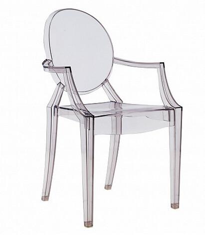 Plastic Ghost Event Rent Wedding Stackable Restaurant Dining Chair in Clear