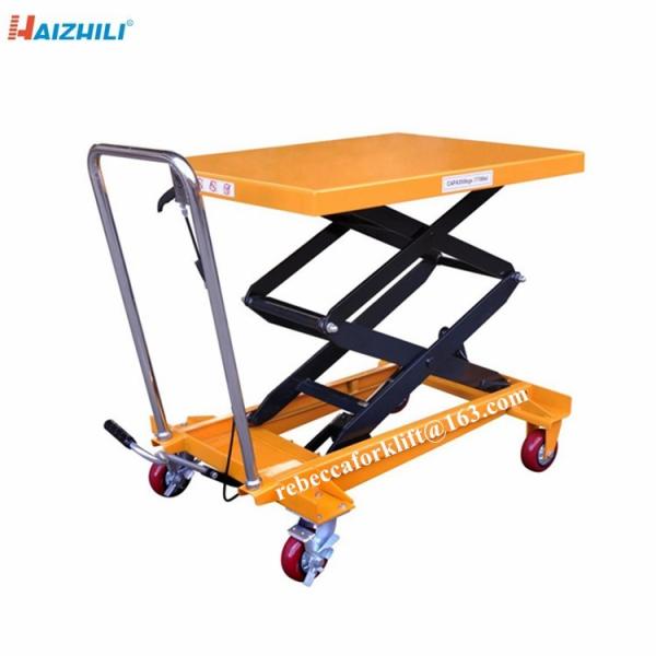 Hot deal 150kg hydraulic double scissor lift table for factory super market