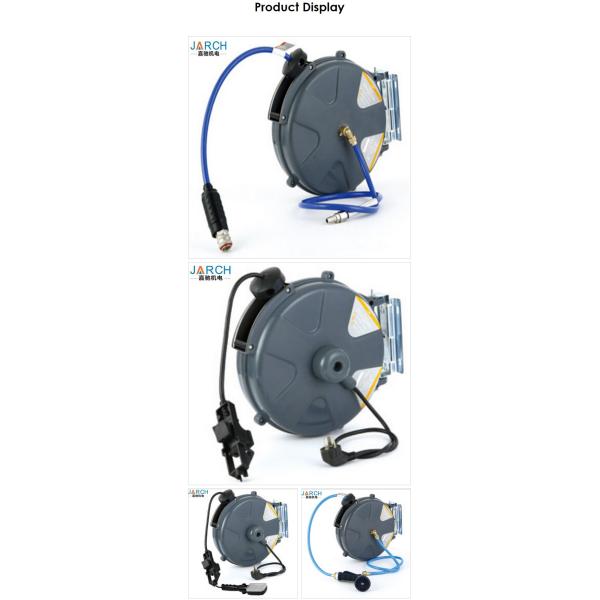 Air Water Retractable Hose Reel Wall Mountable Length 20 Meter With Plastic Material
