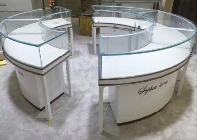 Belas e redondas vitrines de jóias com fechadura com volume de 0,9 CBM / Pcs
