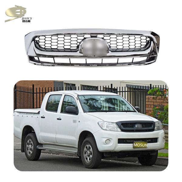 1/Pcs Front Bumper Grille Abs Protector For Toyota Hilux Vigo 2004-2010