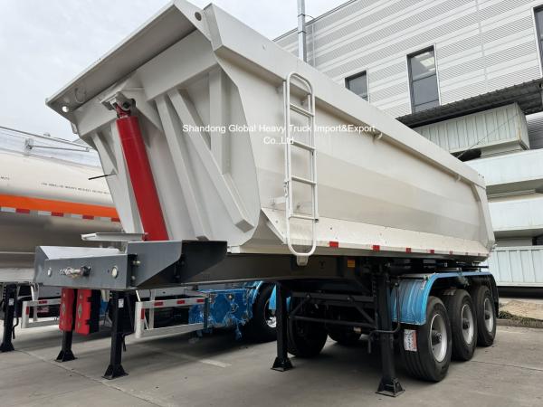 3-Axle Steel Dump Semi Trailer 95000kg Load Capacity