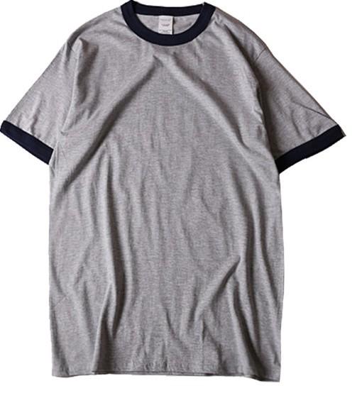 Simple cheap blank crewneck short sleeve plain cotton wholesale tagless t shirts