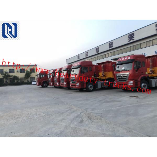 336hp Red Left Hand Drive Dump Truck 6x4 Sinotruk Howo7 Brand URO II Emission