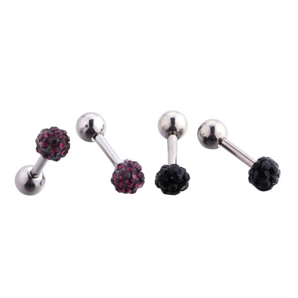 High quality shiny earrings fashion piercing jewelry polymer clay earrings