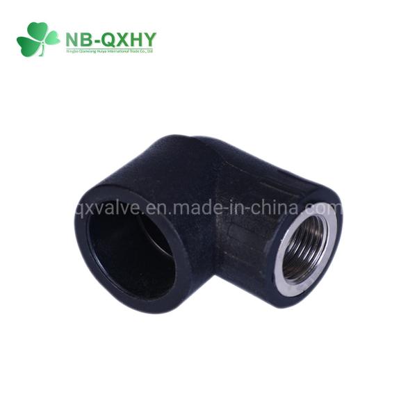 Plastic PE Pipe Fitting HDPE Male Threaded 90 Degree Elbow with Equal GB Standard
