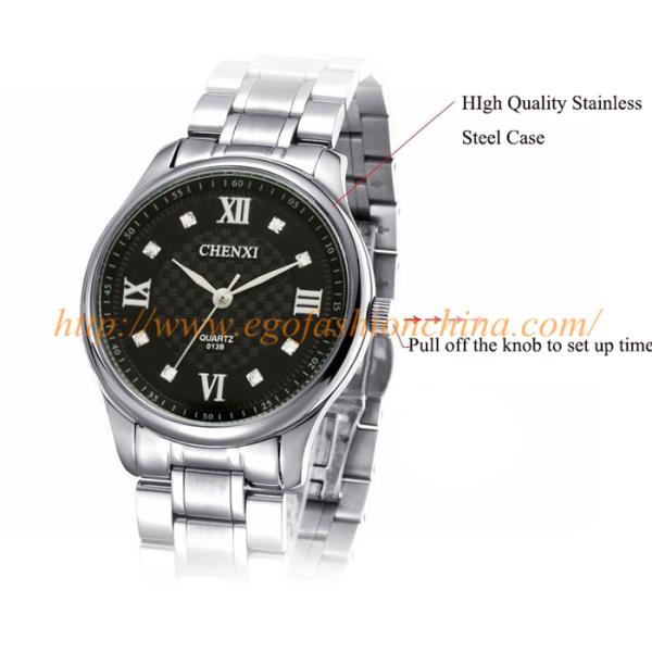 013B Rose Gold Silver Marks Black White Classic Watches Unisex Women Watch Stainless Watch