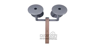Park Wood outdoor Exercise Equipment Tai Chi Spinner  For Arm Training