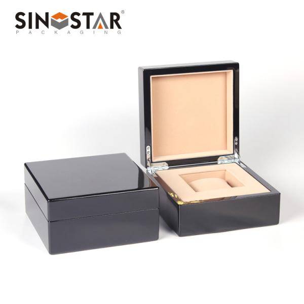 Large Wooden Watch Box with Removable Watch Pillows and Top and Bottom Box/Custom Packing