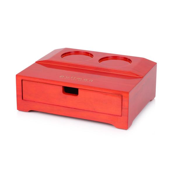 Free sample hotel red acacia wooden serving tray for room