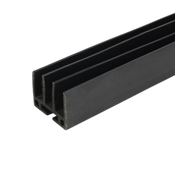 Structural Internal ABS Profile Flexible  Blakc Pvc U Channel Plastic Customized