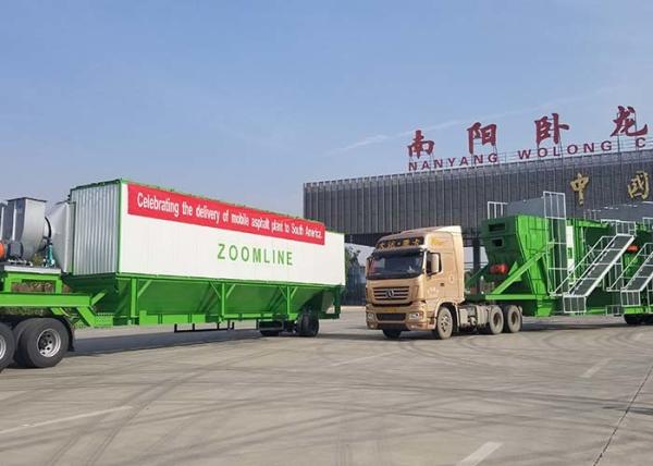 40-160 tph Mobile Asphalt Mixing Plant 220V/380V Portable Asphalt Mixer