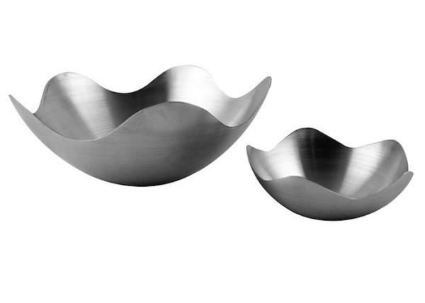 SS304 Metal Fruit Plate Snack Nuts Home Furnishings 25*10.5MM