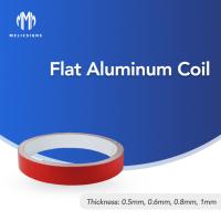 Chapeau en aluminium plat d'équilibre de bande la Manche de revêtement de côté de double de couleur rouge de 0.6/0.8 millimètre